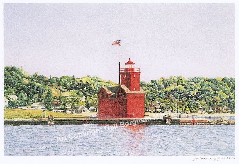 Holland Harbor Lighthouse notecard